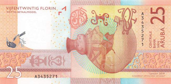 Aruba p.22a 25 Florin 2019